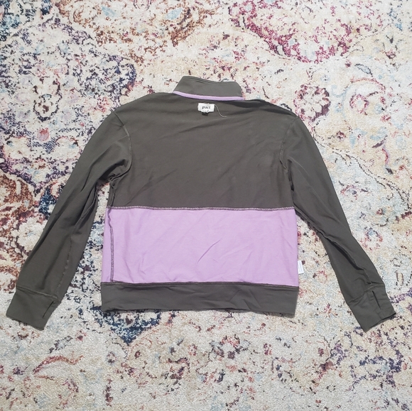 Pact Organic Cotton Quarter Zip Pullover Sweatshirt Jacket Women's Small S - Picture 4 of 11